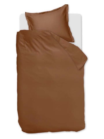 Ambiante Satijnen beddengoedset "Uni" lichtbruin