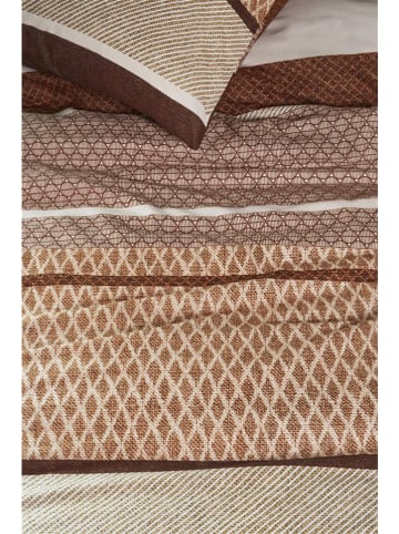 Beddinghouse Renforcé beddengoedset "Benthe" lichtbruin/crème