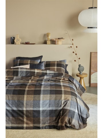 Beddinghouse Flanellen beddengoedset "Brett" grijs/kaki
