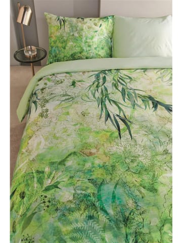 Beddinghouse Satijnen beddengoedset "Giverny" groen