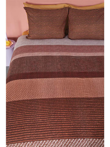 Beddinghouse Renforcé beddengoedset "Jacco" lichtroze/rood