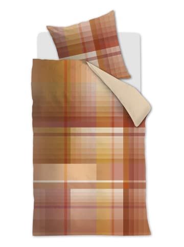 Beddinghouse Satin-Bettwäsche-Set "Jones" in Orange