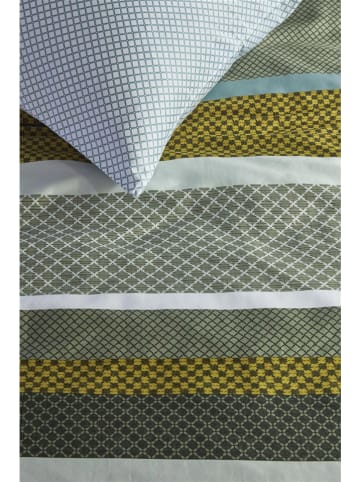 Beddinghouse Komplet pościeli satynowej "Lennart" w kolorze zielono-błękitnym