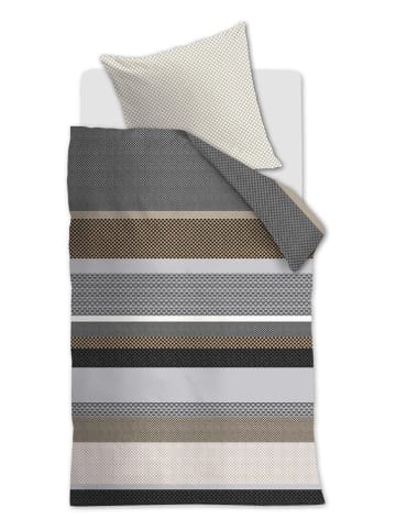 Beddinghouse Satijnen beddengoedset "Lennart" beige/blauw