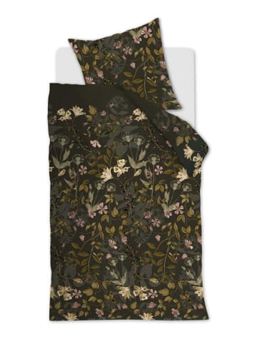 Beddinghouse Satin-Bettwäsche-Set "Serpentine" in Oliv