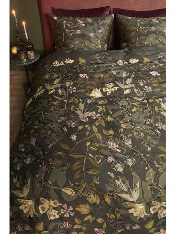 Beddinghouse Komplet pościeli satynowej "Serpentine" w kolorze oliwkowym