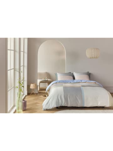 Beddinghouse Komplet pościeli satynowej "Synergy" w kolorze beżowo-zielono-szarym