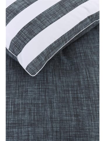 Rivièra Maison Bettwäsche-Set "Lindy Lines" in Dunkelblau