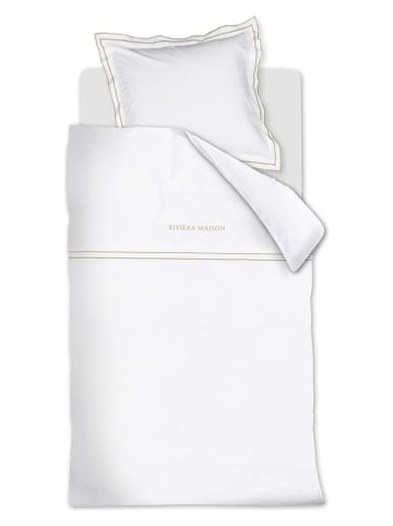 Rivièra Maison Bettwäsche-Set "Salute" in Weiß