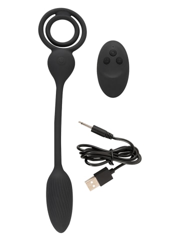 Orion Penisring mit Vibro-Analplug zwart - (L)24,6 cm