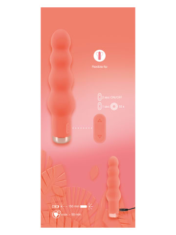 Orion Mini-Vibrator "Beads" in Apricot - (L)16,5 cm