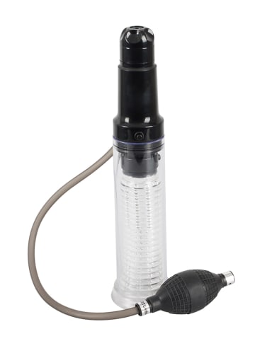 Orion 2-in1 Penispumpe und Masturbator in Transparent - (L)33,7 cm