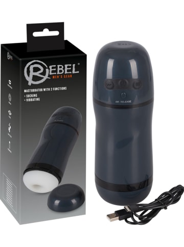 Orion Masturbator "Rebel" in Schwarz - (L)21, 8 cm