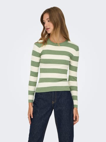 JDY Trui groen/wit