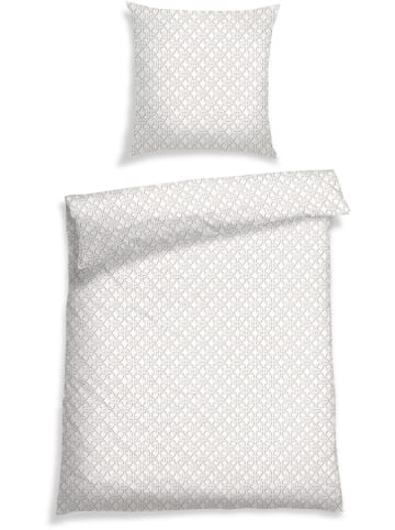 Schiesser Komplet pościeli renforcé w kolorze biało-kremowym