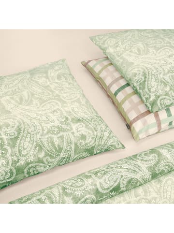 Schiesser Renforcé-Bettwäsche-Set "Luiza" in Creme/ Grün