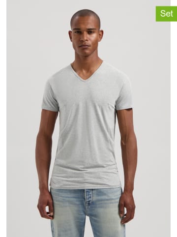 DSTREZZED 2-delige set: shirts lichtgrijs