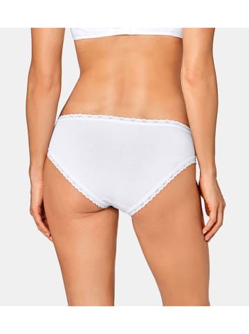 Sloggi 3-delige set: hipsters "Weekend" wit/lichtroze/grijs