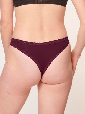 Sloggi Stringi (3 pary) w kolorze brązowym, różowym i pomarańczowym