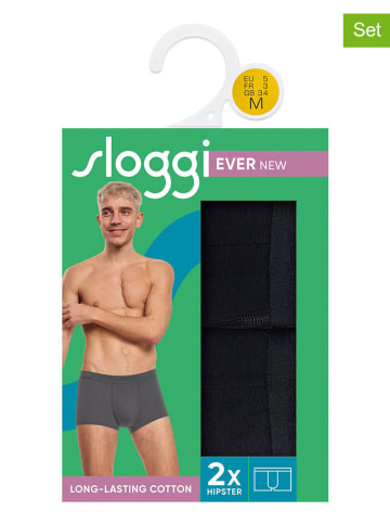 Sloggi 2er-Set: Boxershorts in Schwarz