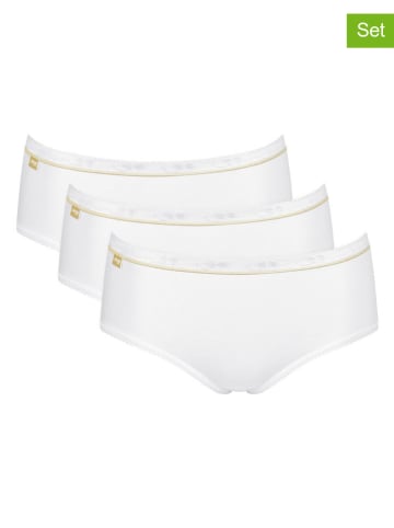 Sloggi 3er-Set: Pantys "Basic Gold" in Weiß