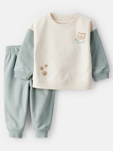 carter's 2-częściowy zestaw w kolorze kremowo-zielonym