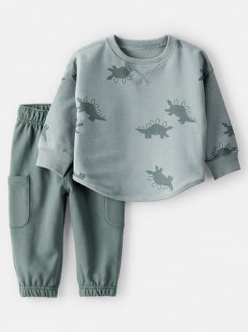 carter's 2-częściowy zestaw w kolorze zielonym