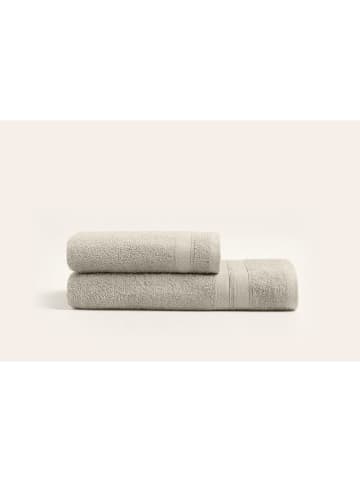 Elizabed 2tlg. Frotierwaren-Set in Beige