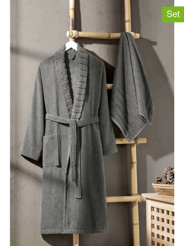 Elizabed 2-częściowy zestaw "Carla" w kolorze antracytowym