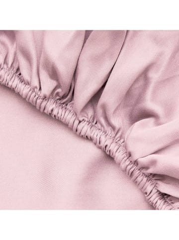 Elizabed Satin-Spannbettlaken in Rosa