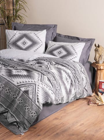 Elizabed Renforcé-Bettwäsche-Set in Grau