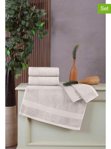 Elizabed 2er-Set: Handtücher in Creme