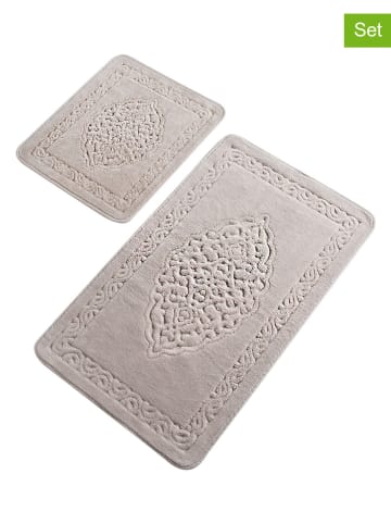Elizabed 2er-Set: Badvorleger in Beige