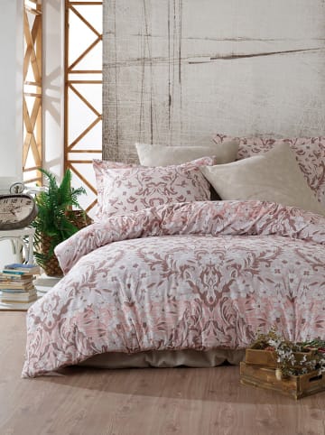 Elizabed Renforcé-Bettwäsche-Set "Floral" in Rosa