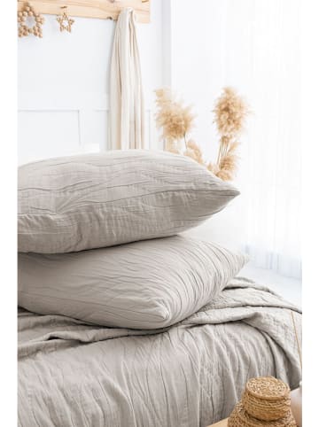 Elizabed 3-delige set: bedsprei en kussenhoezen "Janna" beige