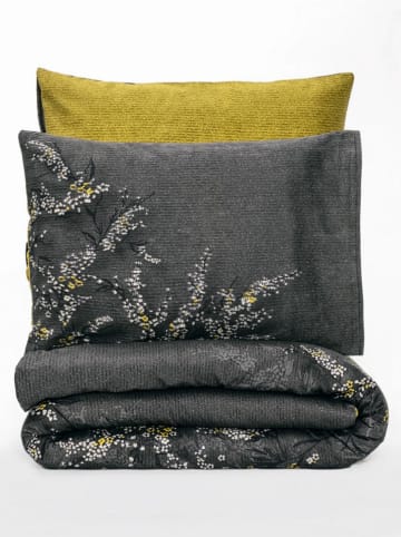 Elizabed Satin-Bettwäsche-Set in Grau