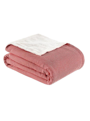 Elizabed Wohndecke in Rot/ Creme