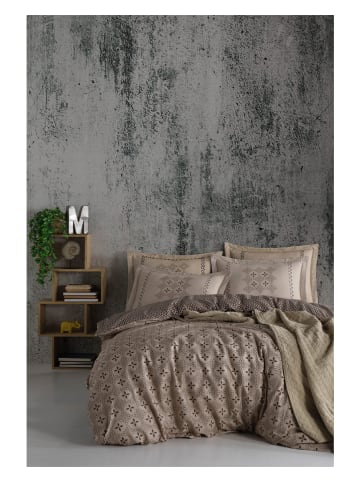 Elizabed Komplet pościeli renforcé w kolorze brązowym