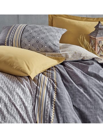 Elizabed Renforcé beddengoedset beige/grijs