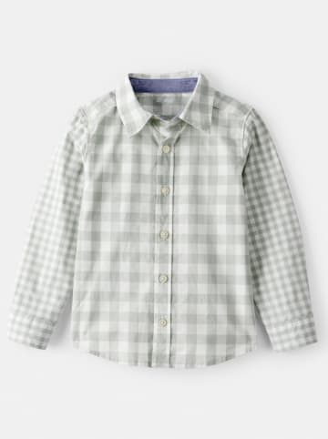 OshKosh Hemd in Khaki/ Weiß