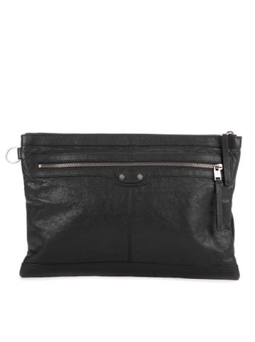 Balenciaga Leder-Clutch in Schwarz - (B)37 x (H)24 x (T)2 cm