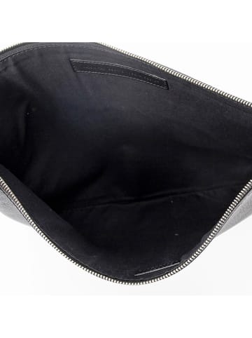 Balenciaga Skórzana kopertówka w kolorze czarnym - 38,5 x 27 x 1,5 cm