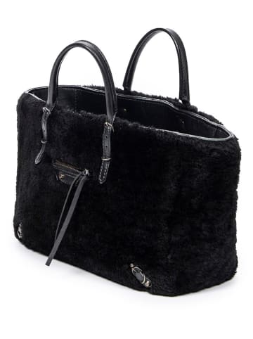 Balenciaga Skórzana torebka w kolorze czarnym - 26 x 18 x 12 cm