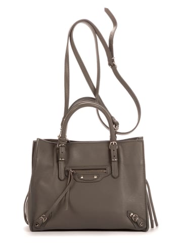 Balenciaga Leder-Henkeltasche in Taupe - (B)22 x (H)17 x (T)9 cm