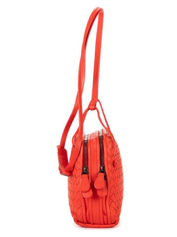 Bottega Veneta Leder-Umhängetasche in Rot - (B)22 x (H)19 x (T)4 cm
