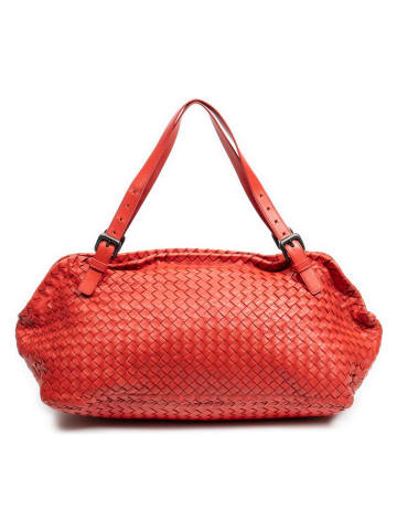 Bottega Veneta Skórzana torebka w kolorze czerwonym - 38 x 20 x 20 cm