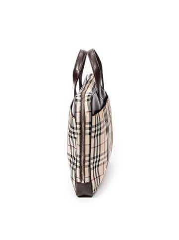 Burberry Laptoptasche in Beige/ Braun - (B)38 x (H)26 x (T)4 cm