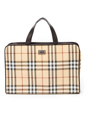 Burberry Aktówka w kolorze beżowym - 36 x 24 x 8 cm