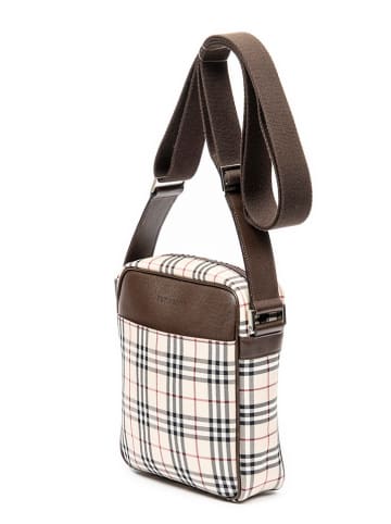 Burberry 2nd Hand Umhängetasche in Beige/ Braun - (B)18 x (H)22 x (T)6,5 cm