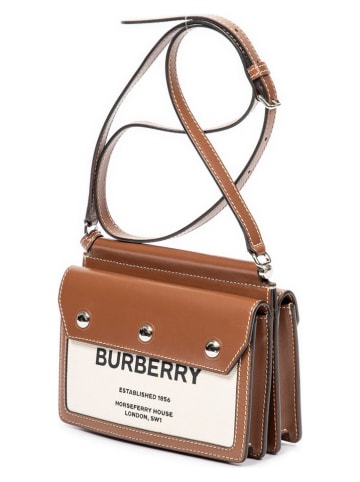 Burberry Torebka w kolorze kremowo-jasnobrązowym - 19 x 12 x 6 cm